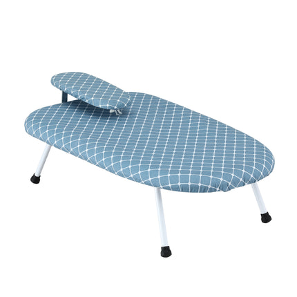 Artiss Tabletop Ironing Board with Small Ironing Boards with Folding Legs Blue 8