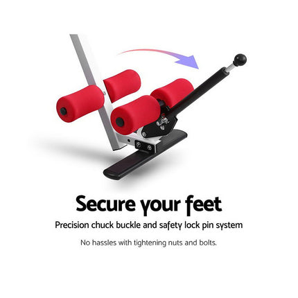 Everfit Inversion Table Gravity Exercise Inverter Back Stretcher Home Gym Red 4