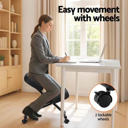 Artiss Kneeling Chair Ergonomic Office Chairs Home Knee Seat Posture Stretch Rest 5