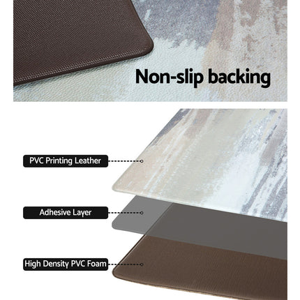 Artiss Kitchen Mat 45x150cm PVC Floor Rug Carpet Non-slip Lydia 6
