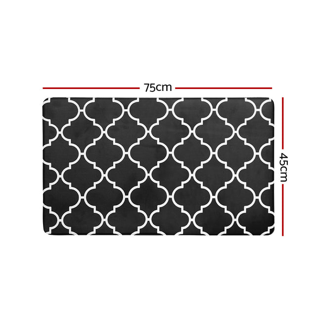 Artiss Kitchen Mat 45x75cm PVC Floor Rug Carpet Non-slip Gina 2