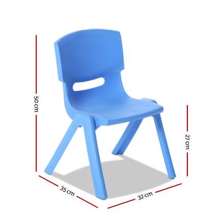Keezi Kids Chairs Set Plastic Set of 4 Activity Study Chair 50KG 2