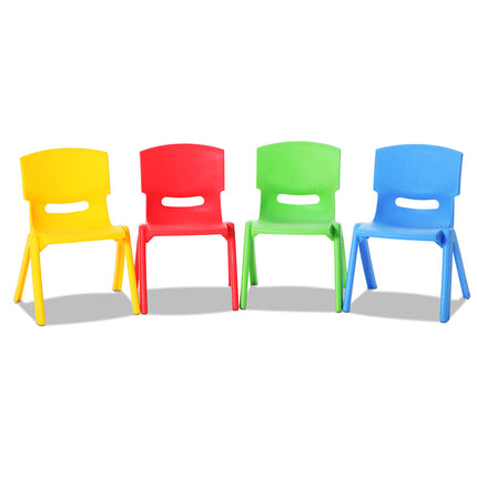 Keezi Kids Chairs Set Plastic Set of 4 Activity Study Chair 50KG 8