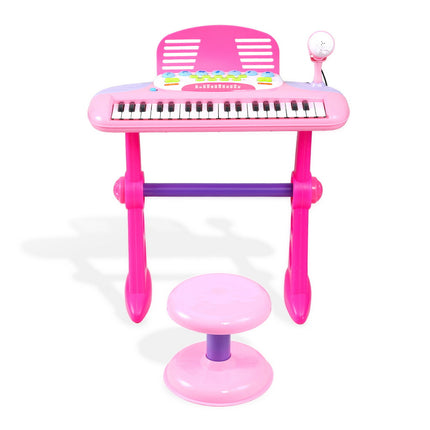 Keezi Kids Piano Keyboard 37 Keys Electronic Musical Instrument Set w/ Stool Microphone 3