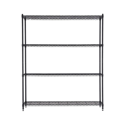 Artiss 4-Tier Kitchen Rack Shelf with Wheels Shelving 152x45x187CM Adjustable Metal Storage Shelves 5