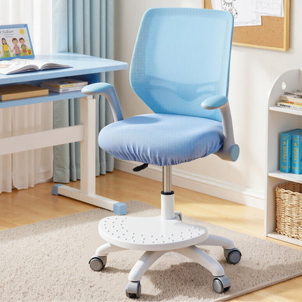 Keezi Kids Ergonomic Study Chair Adjustable w/ Wheels Footrest Blue 7