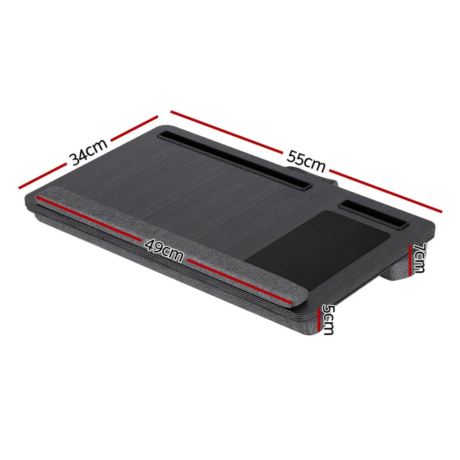 Artiss Lap Desk Laptop DeskS Portable w/ Wrist-rest Phone Slot Mouse Pad 55CM 2