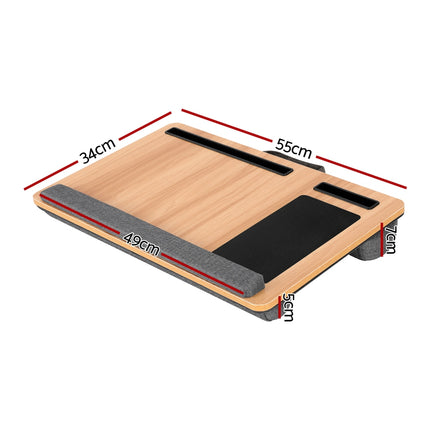 Artiss Lap Desk Laptop Desks Portable w/ Wrist-rest Phone Slot Mouse Pad 55CM 2