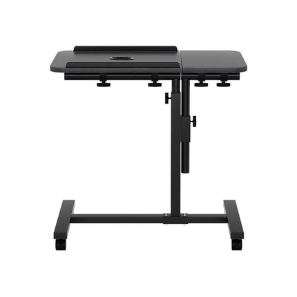 Artiss Laptop Desk Table Fan Cooling Black 60CM 3