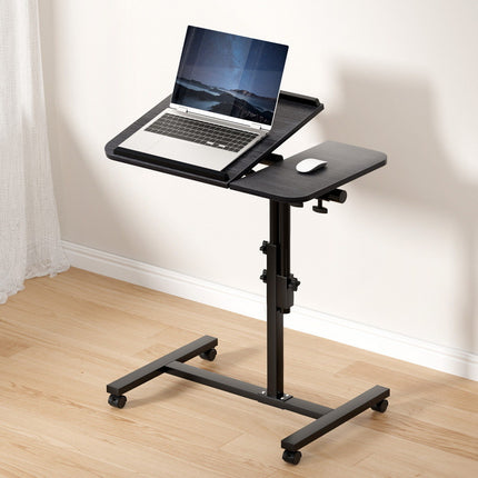 Artiss Laptop Desk Table Fan Cooling Black 60CM 9