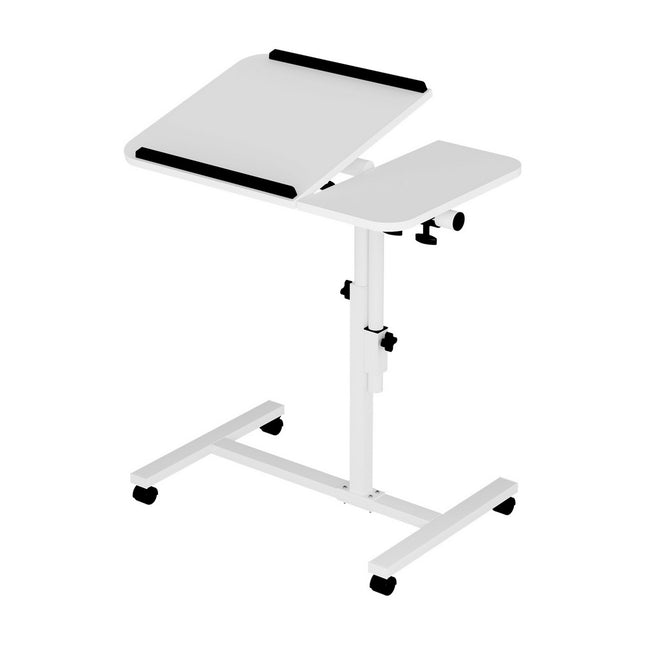 Artiss Laptop Desk Table Fan Cooling White 60CM 2