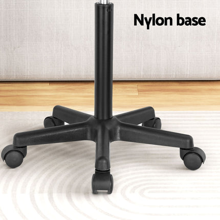 Artiss Laptop Desk Portable Height Adjustable Table Caster Wheels 60CM Black 6