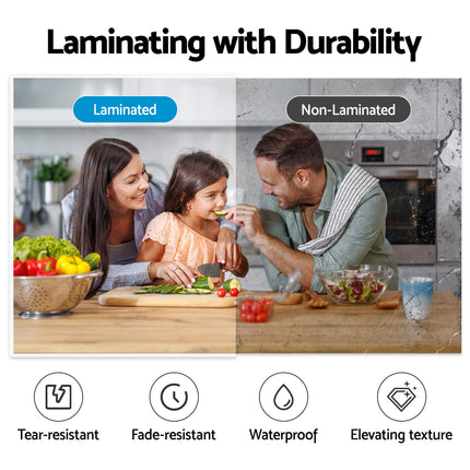 Devanti A4 Laminator Machine, Hot & Cold Thermal Fast Lamination Anti-Jam Laminator for Office School Home Document Photo Card Handmade A4 A5 A6, White 9