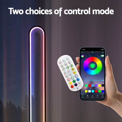 Artiss RGB LED Floor Lamp Remote Control Corner Light Stand Gaming Room 118CM 5