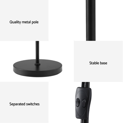 Artiss Floor Lamp Mother and Child Modern Home Living Room Office Reading Black 6