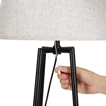 Artiss Floor Lamp 2 Tier Shelf Storage LED Light Stand Home Living Room Upright 4