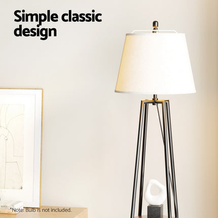 Artiss Floor Lamp 2 Tier Shelf Storage LED Light Stand Home Living Room Upright 6