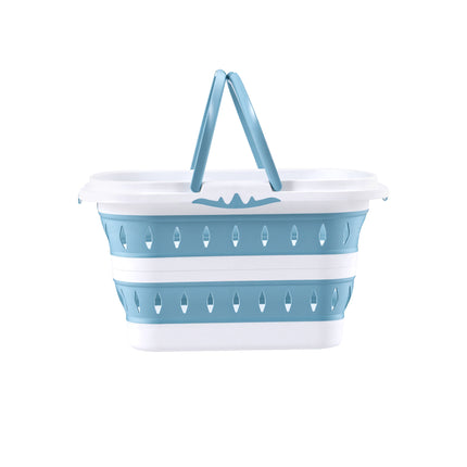 Artiss Laundry Basket Hamper Large Foldable Washing Clothes Storage Organiser Blue 3