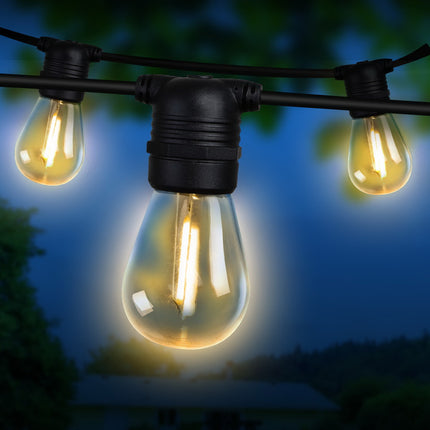23m LED Festoon String Lights Christmas Decorations Wedding Party Outdoor Garden 7