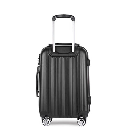 Wanderlite 28 Inch Luggage with TSA Lock Spinner Carry On Hard Shell Travel Suitcase Luggage Case Black 3
