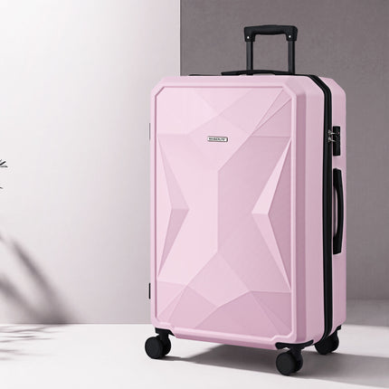 Wanderlite 28" Luggage Suitcase Trolley Travel Lightweight TSA Hardshell Pink 7