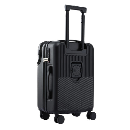 Wanderlite 20" Luggage Suitcase Front Pocket Travel Carry On TSA Black 3