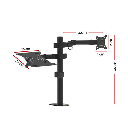 Artiss Monitor Arm Desk Mount Laptop Tray 2