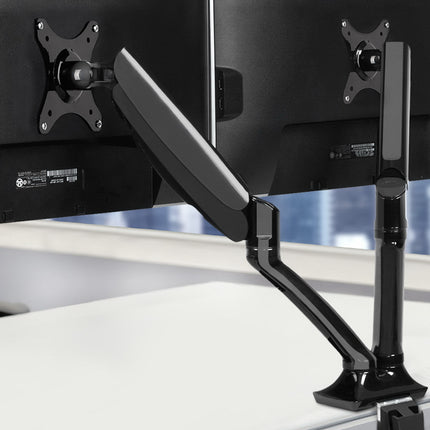 Artiss Monitor Arm Gas Spring Dual Desk Mount Screen Holder 8