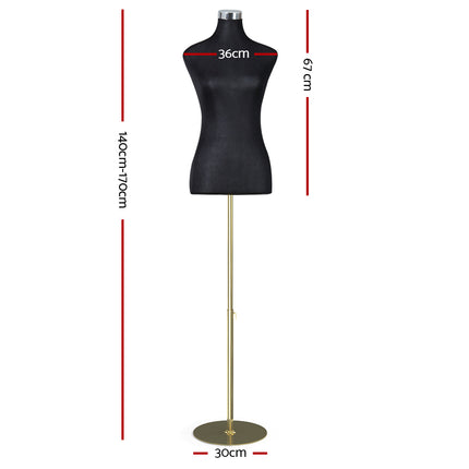 Embellir Female Mannequin Dummy Model Dressmaker Clothes Display Torso Tailor BK 2