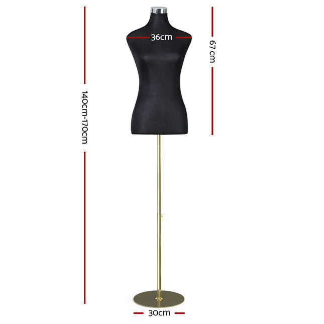 Embellir Female Mannequin Dummy Model Dressmaker Clothes Display Torso Tailor BK 2