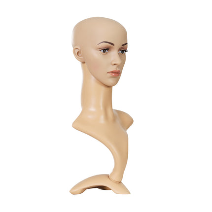 Embellir Female Mannequin Head Dummy Model Display Shop Stand Professional Use 4