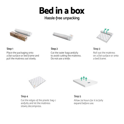 Giselle Bedding 13cm Mattress Tight Top Double 7