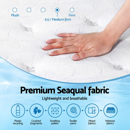 Giselle Bedding 30cm Mattress Gel Foam Pocket Spring King Single 6