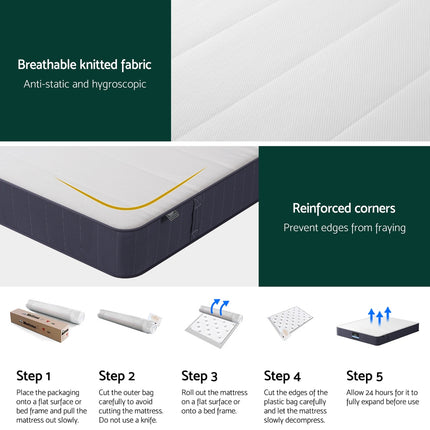 20cm Giselle Mattress Double Bed Pocket Spring Mattresses 7