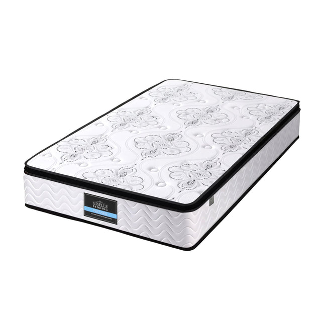 Giselle Bedding King Single Mattress 30cm Pocket Spring Euro Top Medium Firm Foam 2