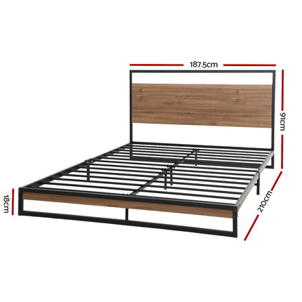 Artiss Bed Frame King Size Metal Bed Frame DANE 3