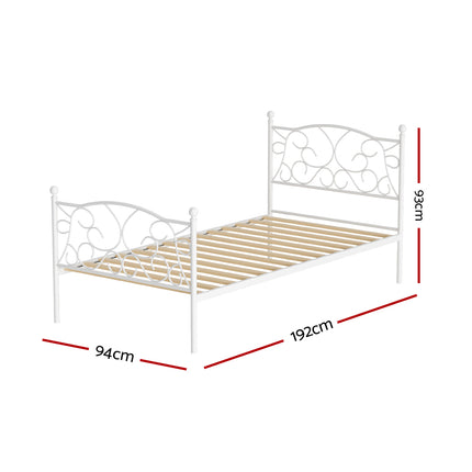 Artiss Bed Frame Single Size Metal Bed Frame GROA 2