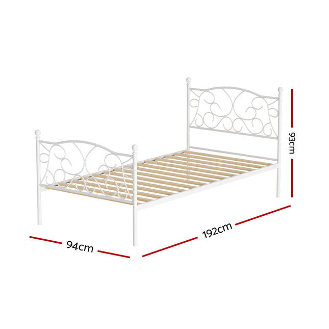 Artiss Bed Frame Single Size Metal Bed Frame GROA 2