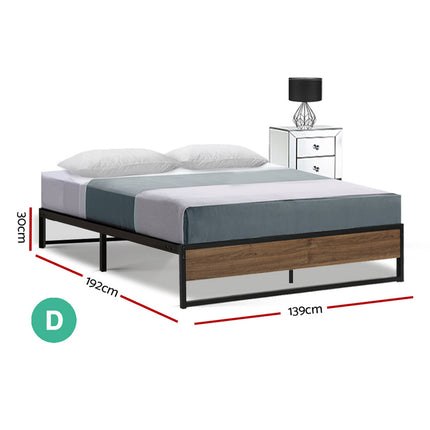 Artiss Bed Frame Metal Bed Frame Bed Base OSLO - Double 2