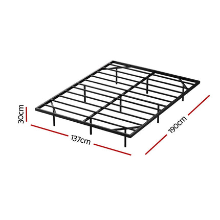 Artiss Double Bed Frame,Floating Metal Bed Frame with Smart LED Lights - Sturdy Metal Platform Bed Base, Silent Design, Tool-Free Assembly, 300KG Capacity for Home/Hotel/Master Bedroom​ 2