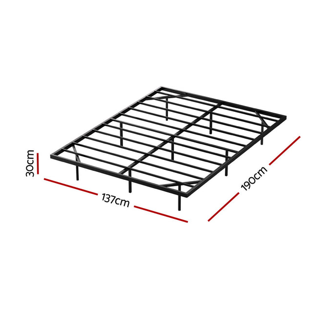 Artiss Double Bed Frame,Floating Metal Bed Frame with Smart LED Lights - Sturdy Metal Platform Bed Base, Silent Design, Tool-Free Assembly, 300KG Capacity for Home/Hotel/Master Bedroom​ 2