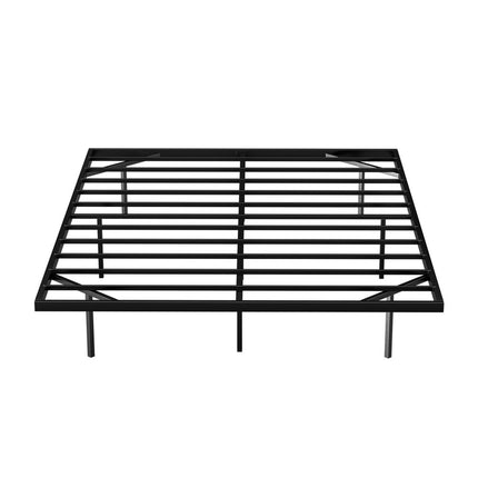 Artiss Double Bed Frame,Floating Metal Bed Frame with Smart LED Lights - Sturdy Metal Platform Bed Base, Silent Design, Tool-Free Assembly, 300KG Capacity for Home/Hotel/Master Bedroom​ 3