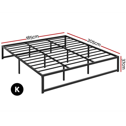 Artiss Bed Frame King Size Metal Bed Frame TINO 2