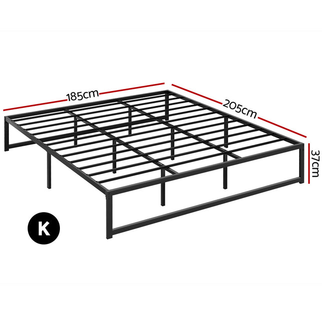 Artiss Bed Frame King Size Metal Bed Frame TINO 2