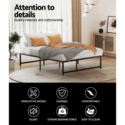 Artiss Bed Frame Queen Size Metal Bed Frame TINO 5