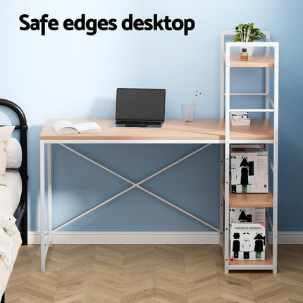 Artiss Computer Desk Shelf Oak 120CM 5