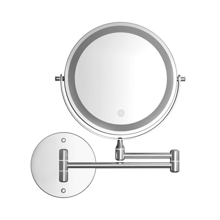 Embellir Extendable Makeup Mirror 10X Magnifying Double-Sided Bathroom Silver 3