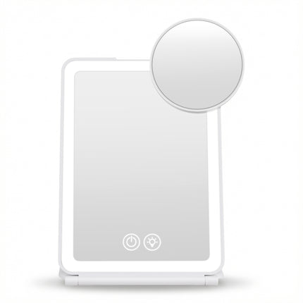 Embellir Portable Travel Makeup Mirror Rechargeable Makeup Mirror with Lights 10x Magnifier White 3