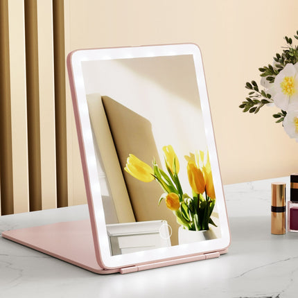 Embellir Compact Makeup Mirror w/ LED Light Portable Foldable Travel Beauty Pink 7