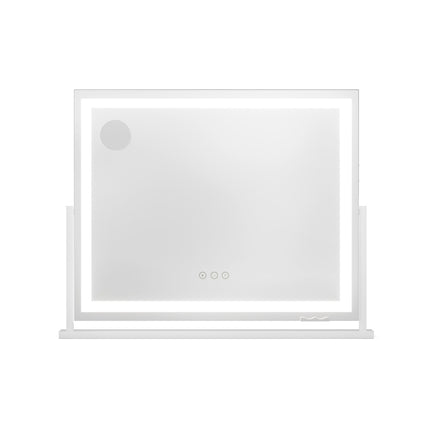 80x65cm Embellir Makeup Mirror Hollywood Vanity with LED Light White Frame 3